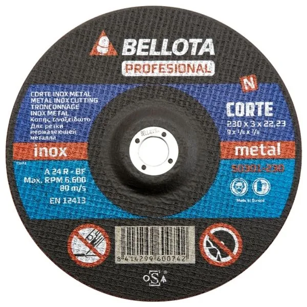 Disco Corte Ferro 230mm Bellota