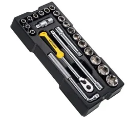 23 Peças Mecânica Métrica 1/2" 6 pontos STMT1-74173 Stanley