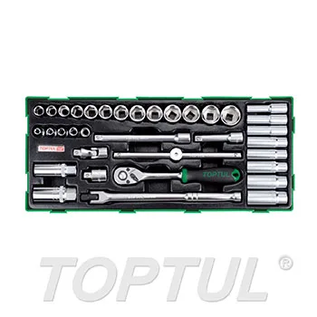 Jogo Chave Caixa 3/8" 35 peças GTB3503 Toptul