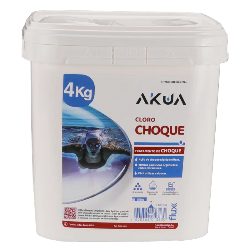 Cloro Choque Granulado AKUA 4Kg Flux
