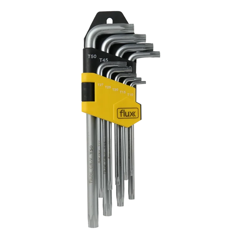 Conjunto Chaves Torx Longa 9pcs Flux