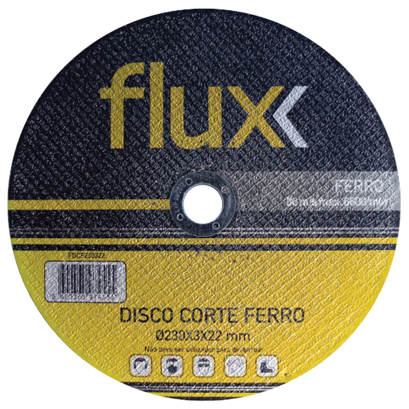 Disco Corte Ferro 180x3x22,2mm Flux