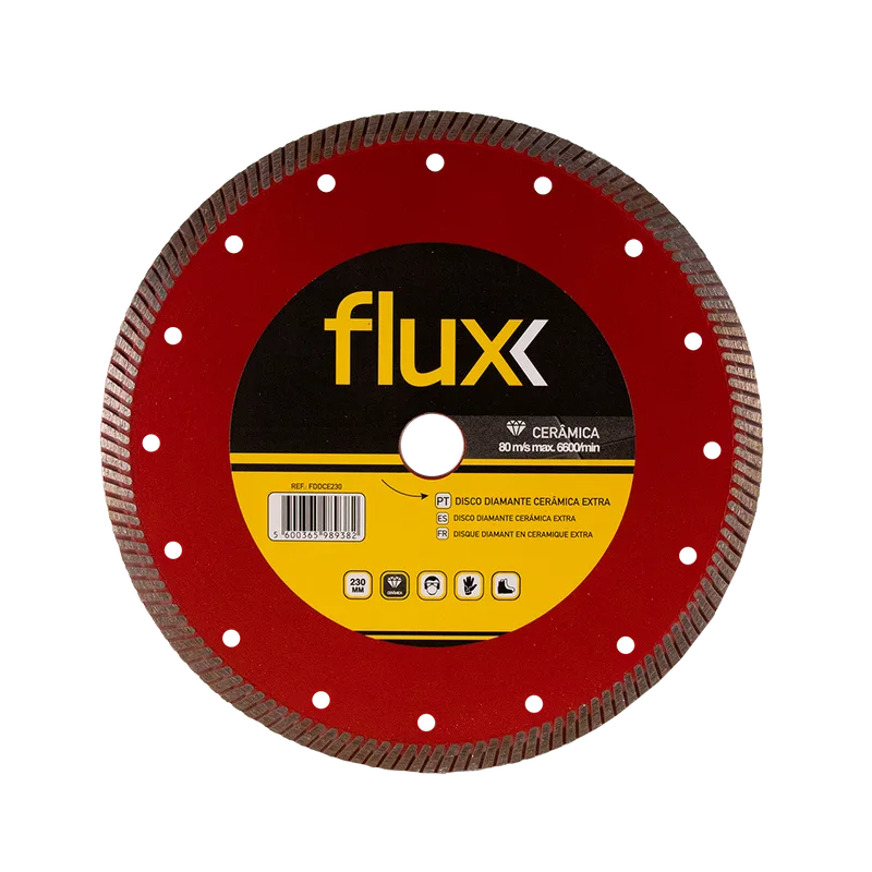 Disco Diamante Especial Cerâmica 230mm Flux