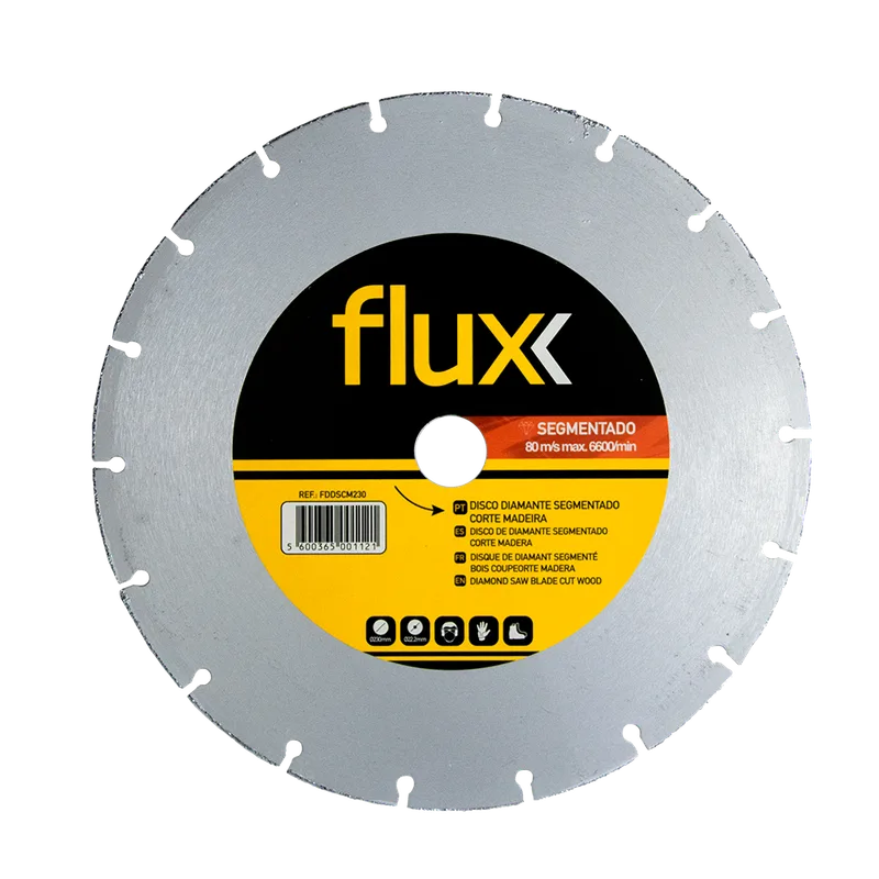 Disco Diamante Segmentado Corte Madeira 230mm Flux