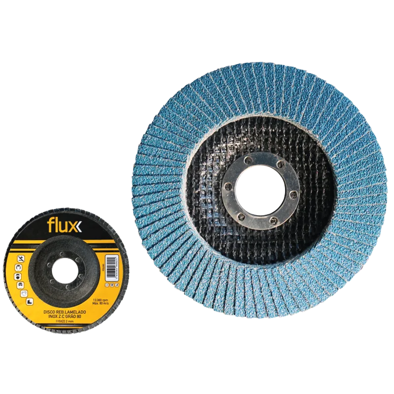 Disco Reb. Lamelado Inox Z.C. 115xG100 Flux