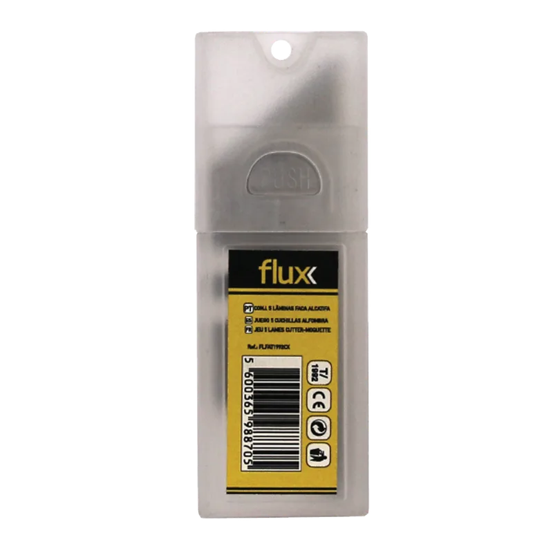 Conjunto 5 Lâminas Faca Alcatifa Flux
